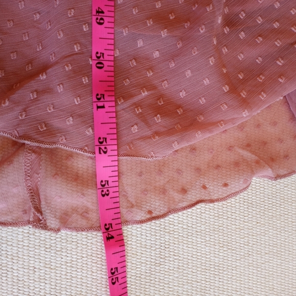 Asos Ruffled Asymetric Swiss Dot Sheer Layered Tiered Feminine High Low Maxi - Picture 9 of 14